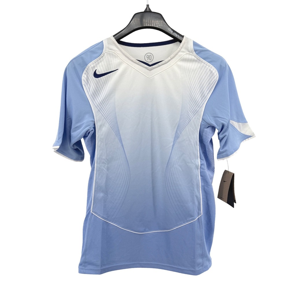 NEW Nike Soccer Jersey Mens Small Blue/White Total 90 Dri-FIT HV1178-468 Swoosh